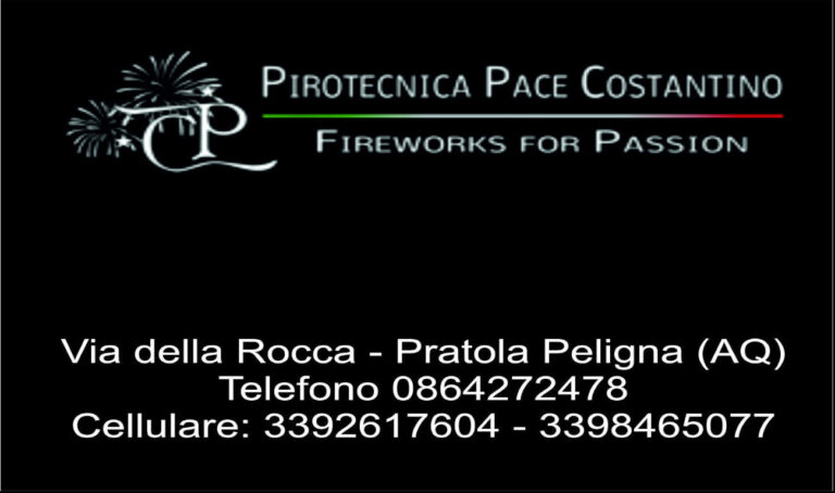 PIROTECNICA DI PACE COSTANTINO